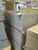 Roca - Maxi Wall-Hung Base Unit 2-Door Textured Grey - 670x400x500mm - Good Condition & Boxed.