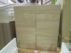 Ideal Standard - Concept Fitted 2-Door Vanity Unit American Oak - 630mm Tall - Good Condition &