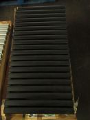 Carisa - Tallis Double Black Radiator - 600x1190mm - Looks In Good Condition & Boxed, Viewing