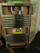 Carisa - Toledo Brushed Stainless Steel Radiator - 600x1140mm - Looks To Be In Good Condition,