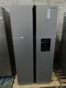 Fridge master american style fridge freezer, missing water tank inside and has varioius marks and