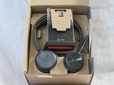 1x Voyager Focus 2 Stereo Headset & Charge Stand - Unchecked in original packaging