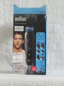 | 2X | BRAUN ALL IN ONE BEARD TRIMMER | UNCHECKED AND BOXED | RRP EACH £45 |