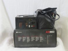 Corsair AX860 ATX power supply, untested and boxed. RRP £194.99