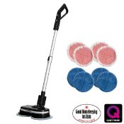 2x Aircraft Powerglide Cordless Floor Polisher - Unchecked due to no battery on one and damaged on