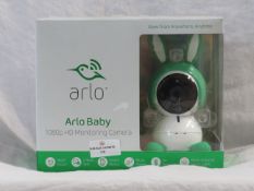1x Arlo Baby Monitor Camera - Full 1080p HD - White - Unchecked in original box