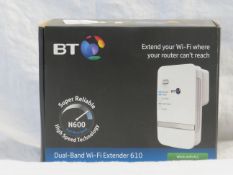 BT dual band WIFI extender 610, untested and boxed.