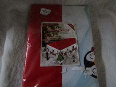 2x BestOnZon - Christmas Table Cloth ( 84x60" ) - New & Packaged.