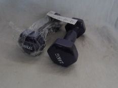 2x Non-Slip Fitness Dumbbells Sets (2KGx2=4KG Purple) - New & Packaged.