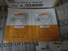 15x Boxes Containing : Villa Ladola Lucens Latte Emoliente For Hair And Body ( 30x 2ml Sachets Per