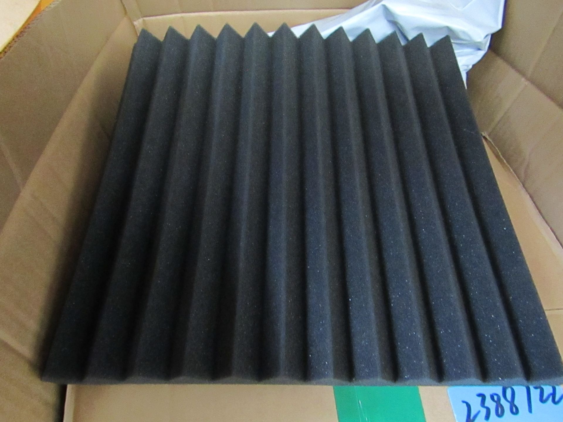 4x Packs Containing 10 Units Per Pack Being : Unbranded - Acousic Foam Tiles - Black - All