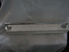 Cosmic - Trendy Chrome Towel Rack ( 60cm Long Approx ) - Good Condition & Boxed.