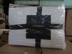Sheridan - White Super King Sized Bed Skirt - New & Packaged. RRP £75.