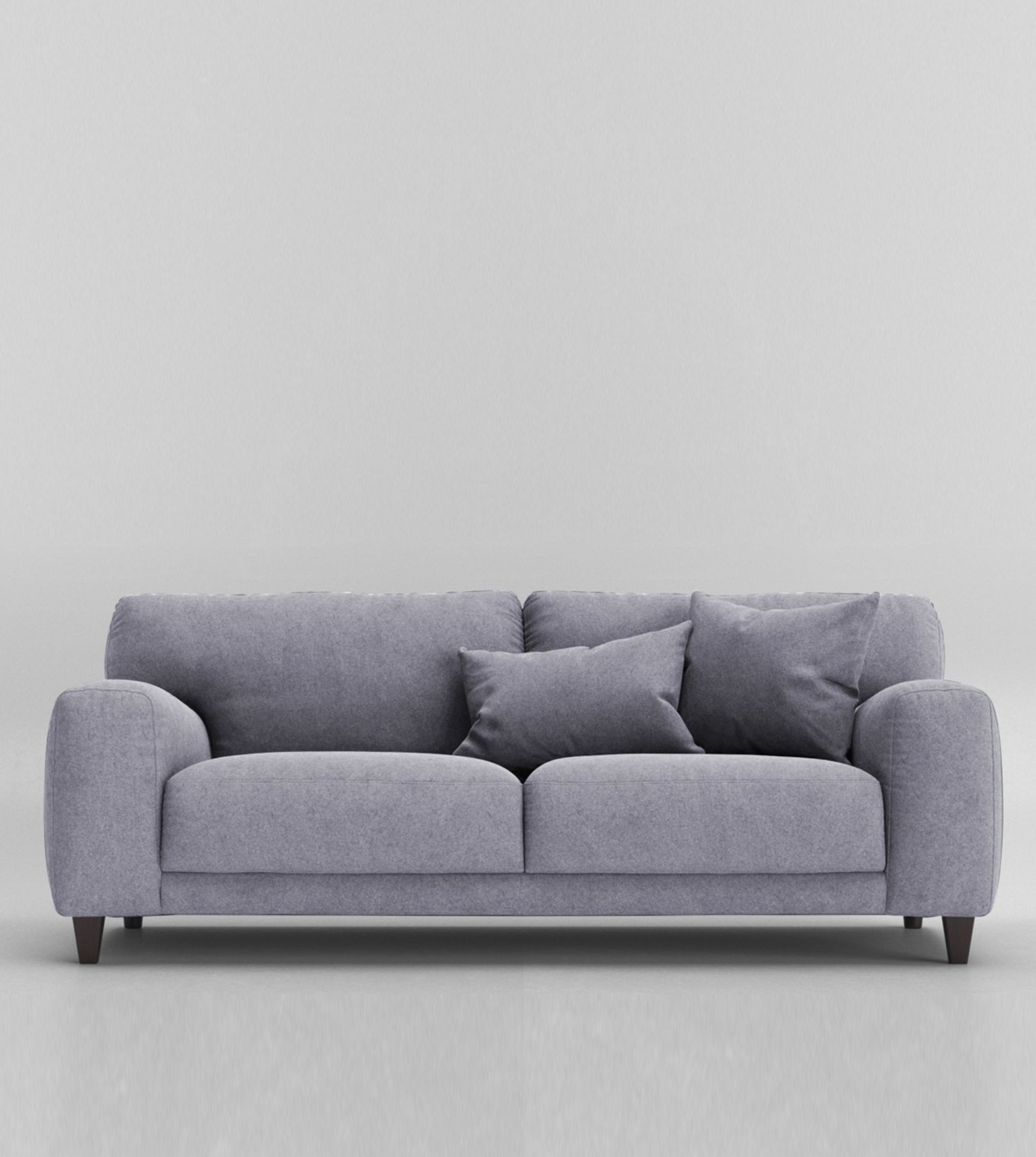 Swoon Edes House Weave Three-seater Sofa in Lilac Dark RRP ?1499.00 (Please note the stock photo