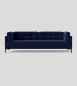 Swoon Landau MTO Three-Seater Sofa in Ink EasyVelvet RRP ?1599 B Grade Return with Repairs SWO-AP-