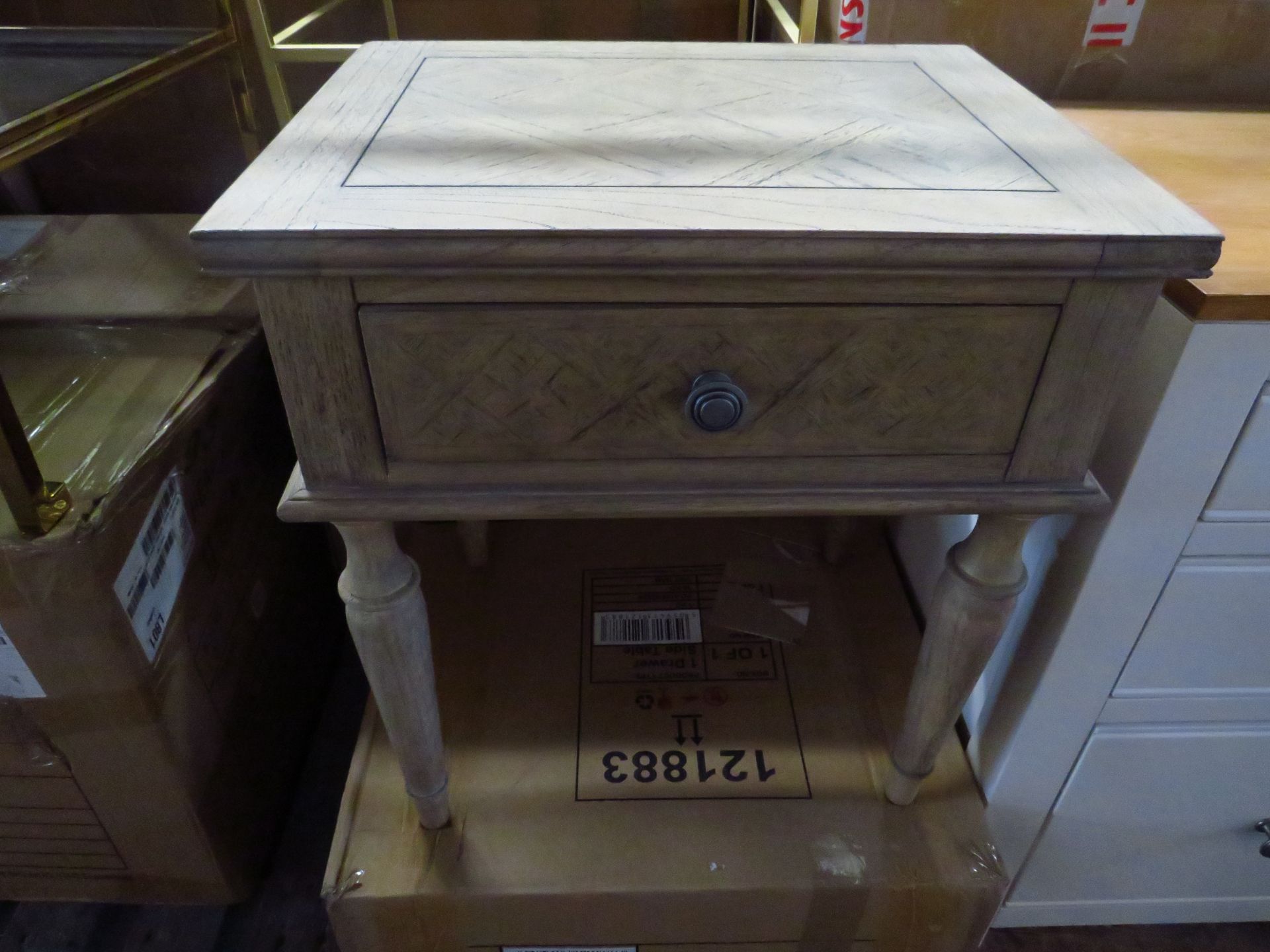 Moot Group Gallery Direct Kingham 1 Drawer Side Table RRP Â£168.00 - This item looks to be in good