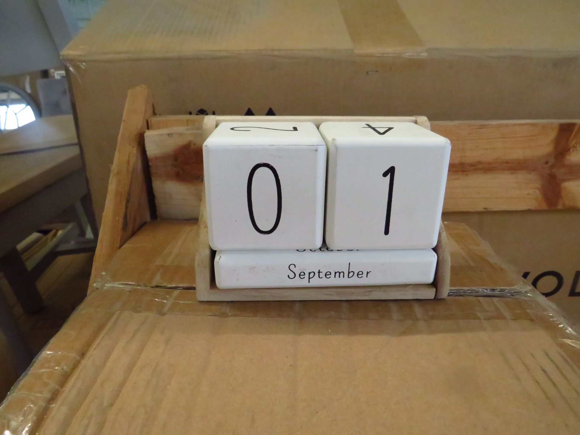 Cox & Cox Cement Perpetual Calendar RRP Â£50.00 - This item looks to be in good condition and