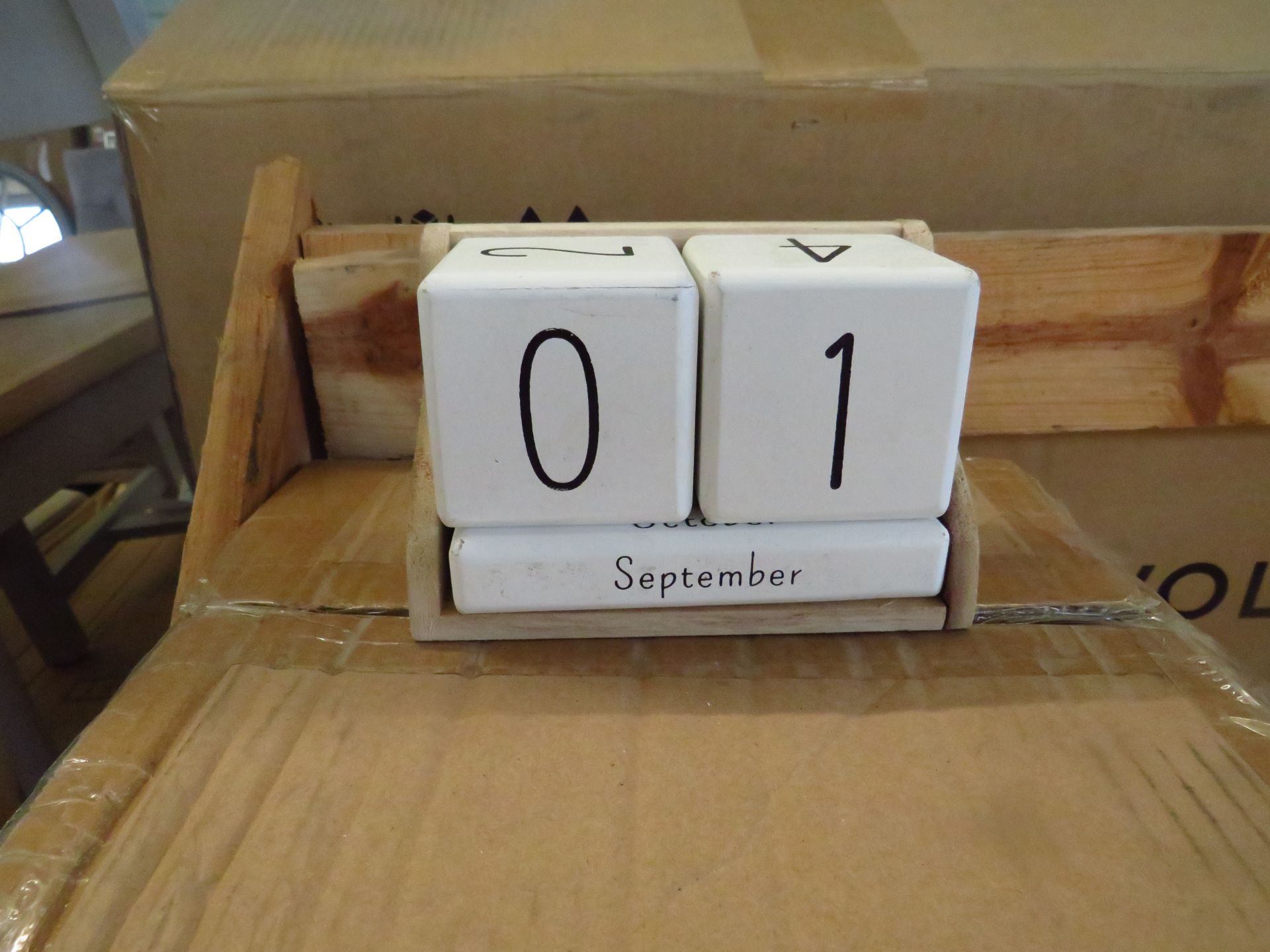 Cox & Cox Cement Perpetual Calendar RRP Â£50.00 - This item looks to be in good condition and