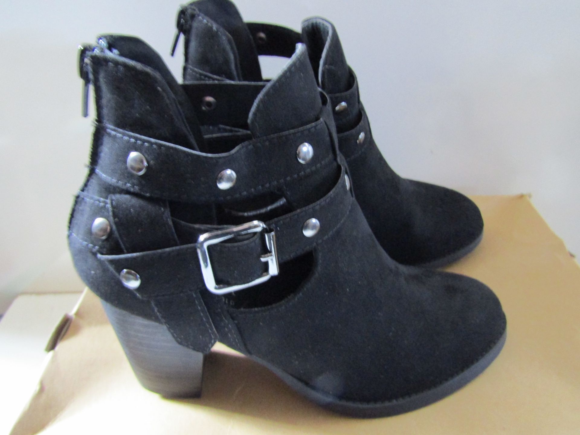 Lascana Ankle Boot Black Size 4 ( May Have Worn Once Very Light Wear )