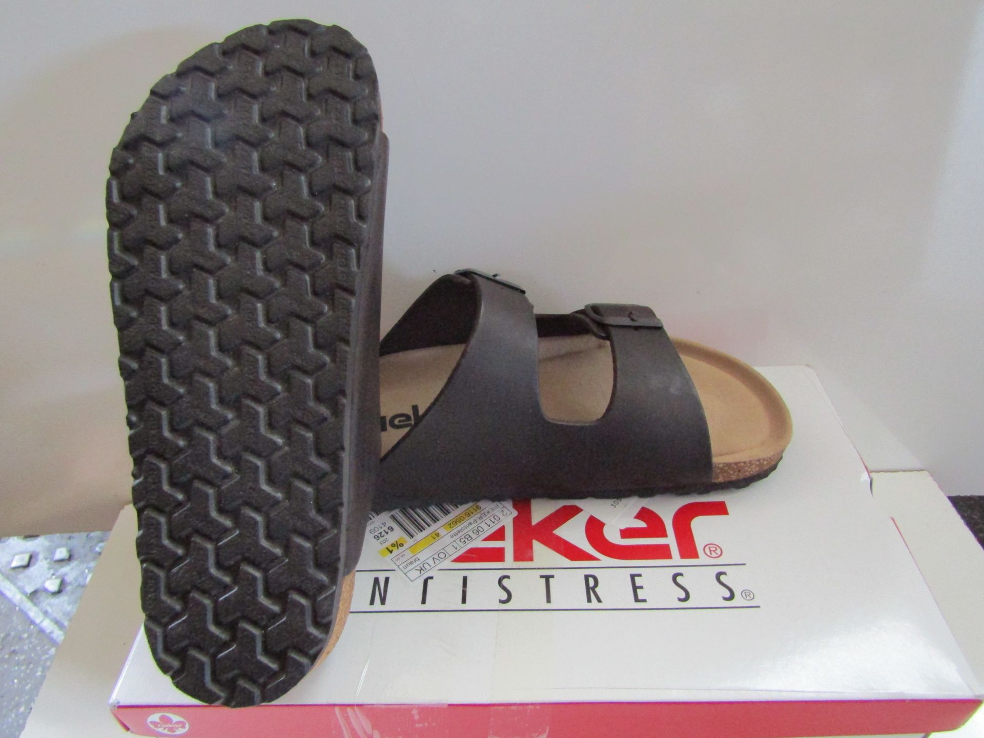 Rieker Sandal Brown Size 41 New & Boxed - Image 2 of 3