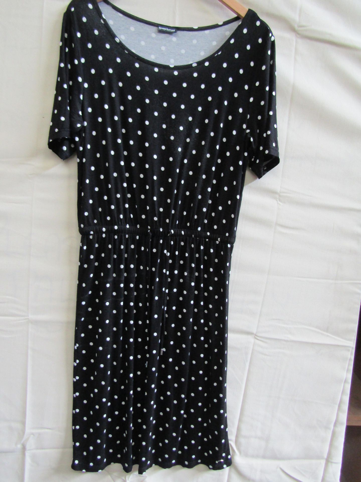 Bruno Banani Dress Black With With White Spots Size 14 ( May Have Been Worn ) No Tags