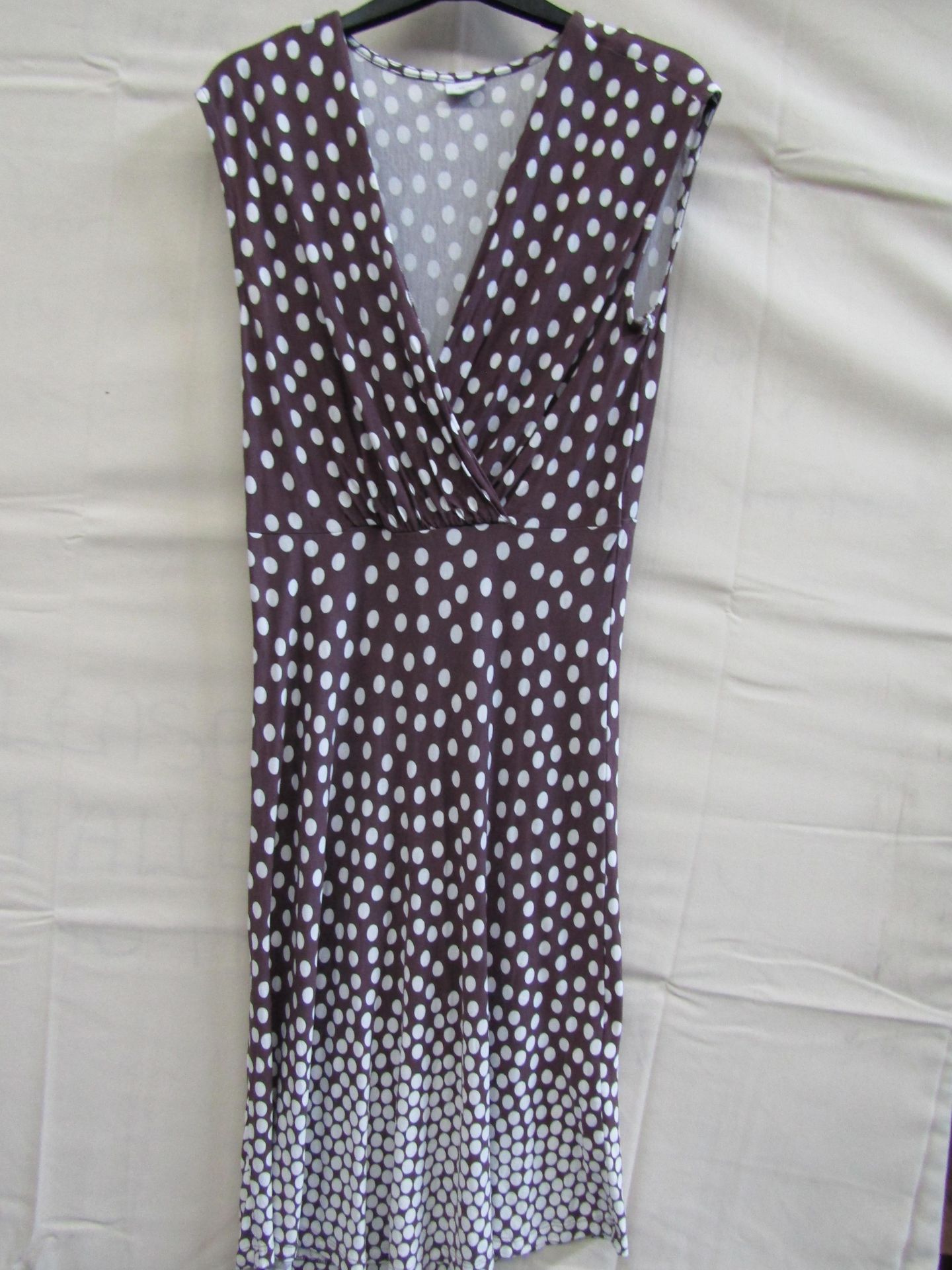 Lascana Brown Spotted Dress Size 14 ) May Have Been Worn No Tags Attatched