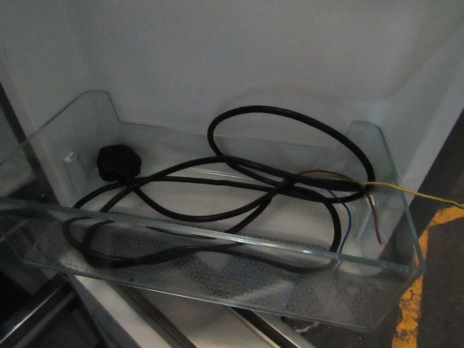 Hisense 4 door american style fridge freezer with water dispoenser, the plug and cord has been - Image 3 of 4