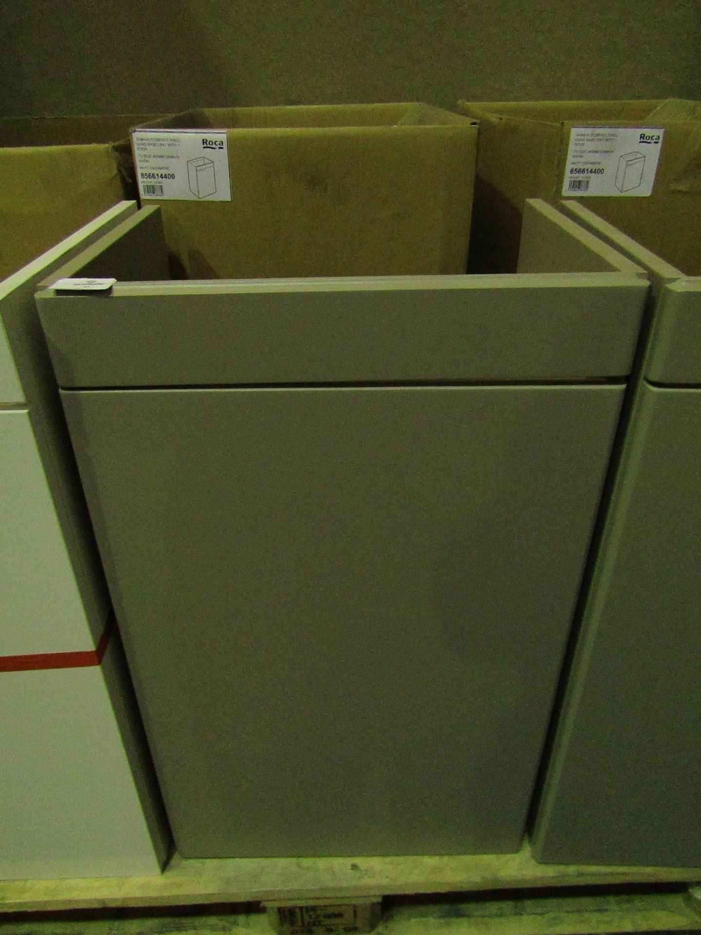 Roca - Dama-N Compact Wall-Hung Base Unit 1-Door Matt Cashmere - Suit 450mm Basin - Good Condition &