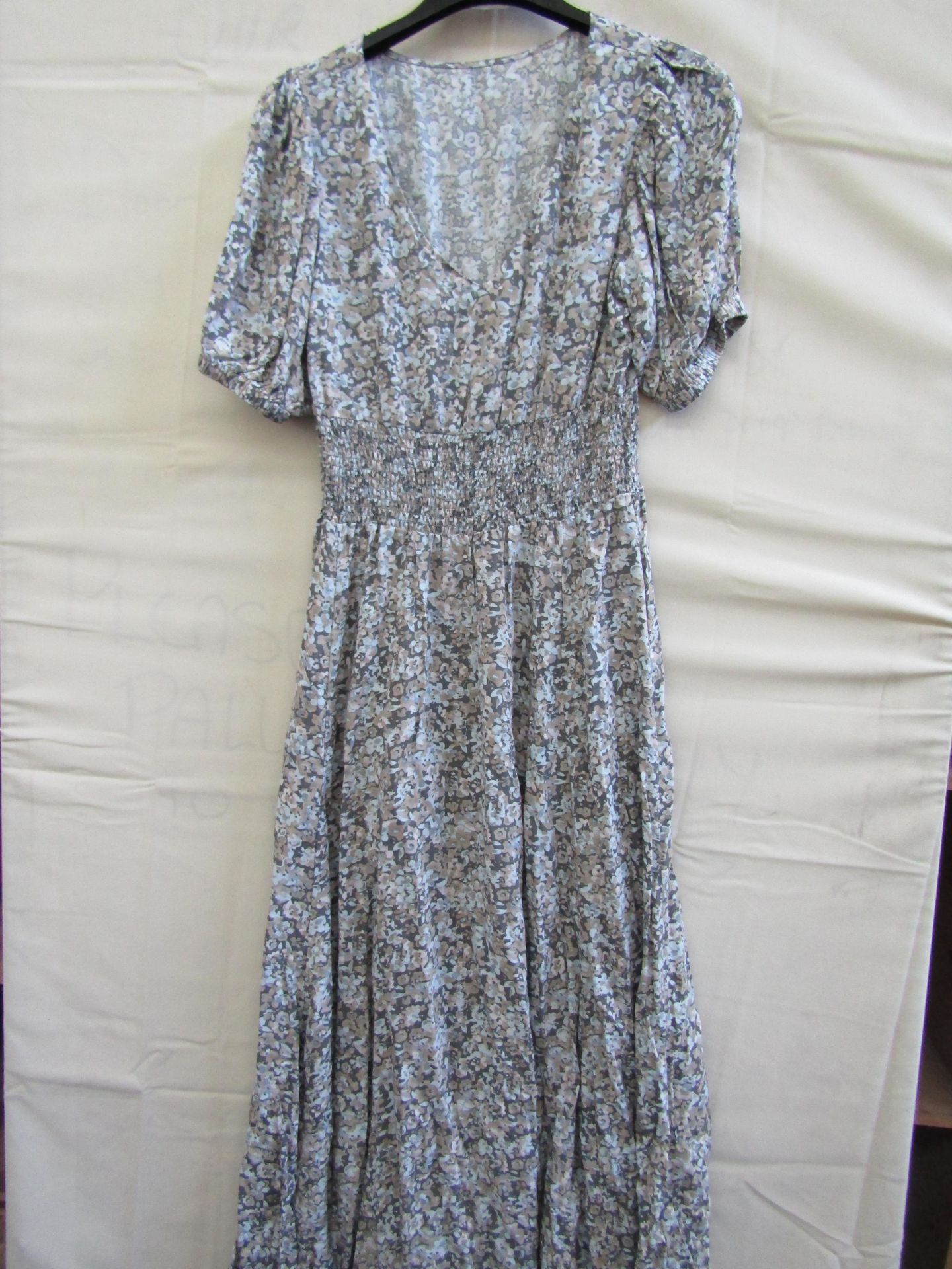 Vivance Long Floral Cotton Dress Size 14 Looks Unworn No Tags