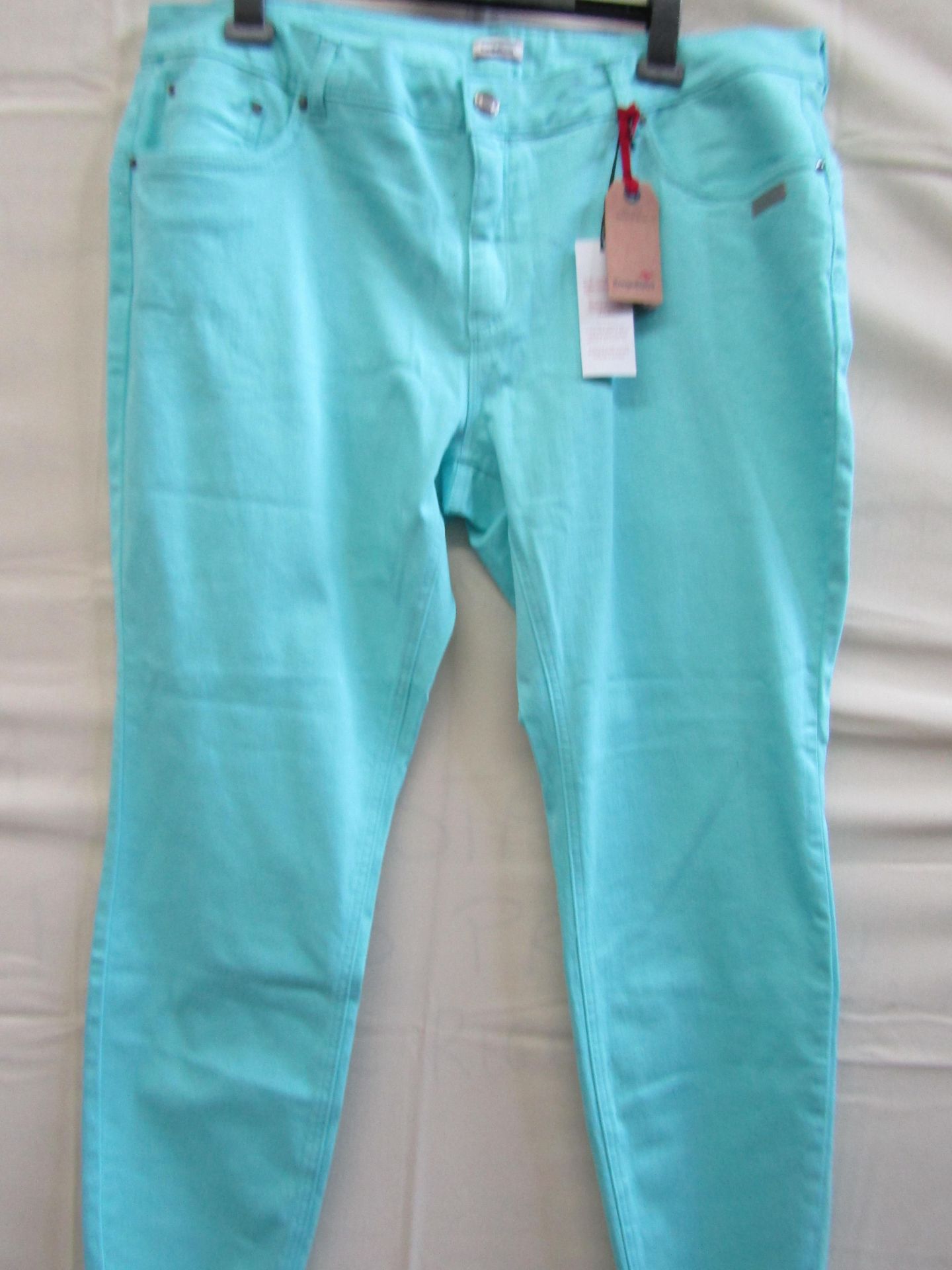 Kangaroos Jeans Aqua Colour Size 24 New With Tags