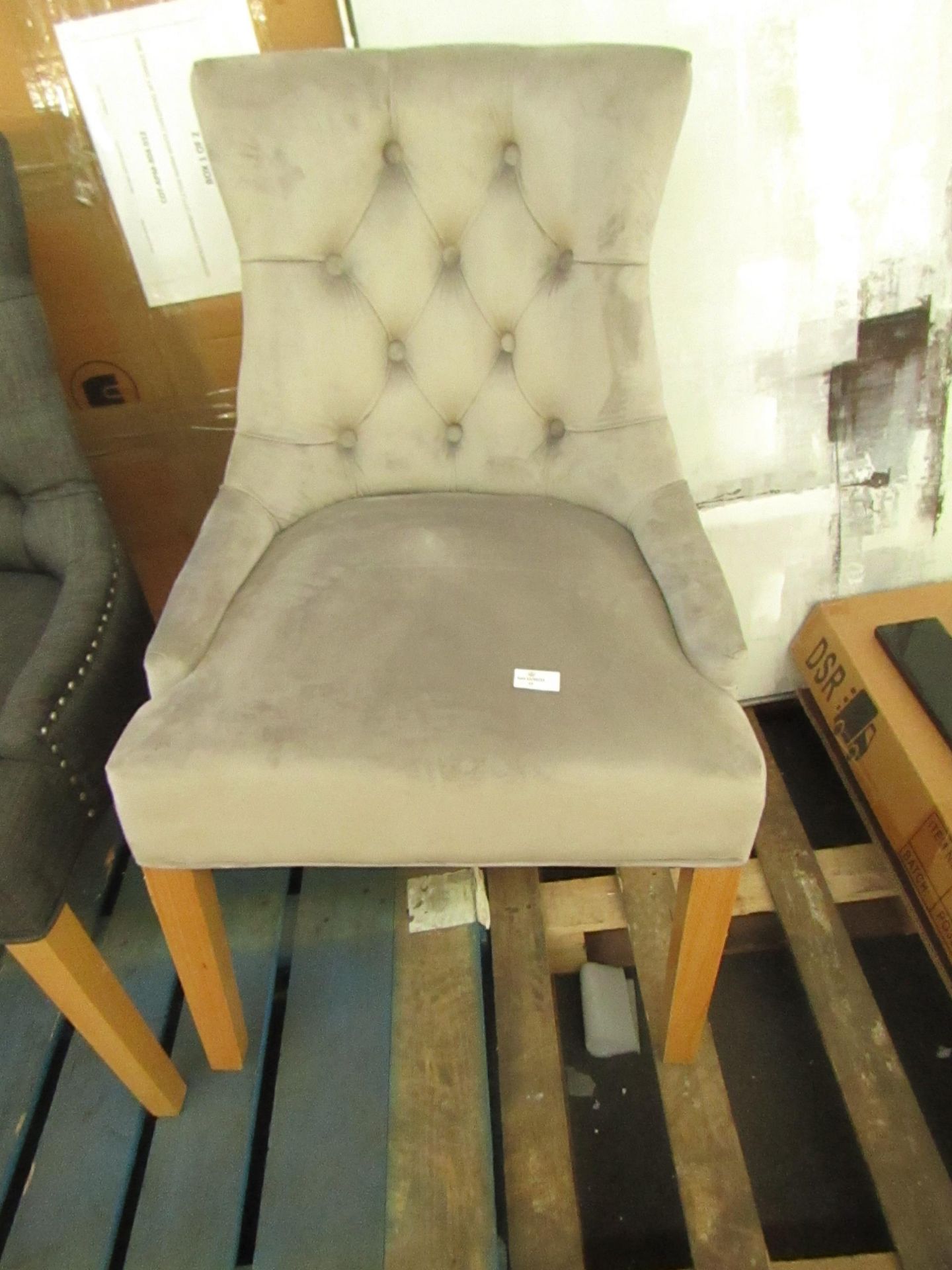 Cotswold Company Primrose Chair - Pewter Velvet 2 RRP Â£185.00 - The items in this lot are thought