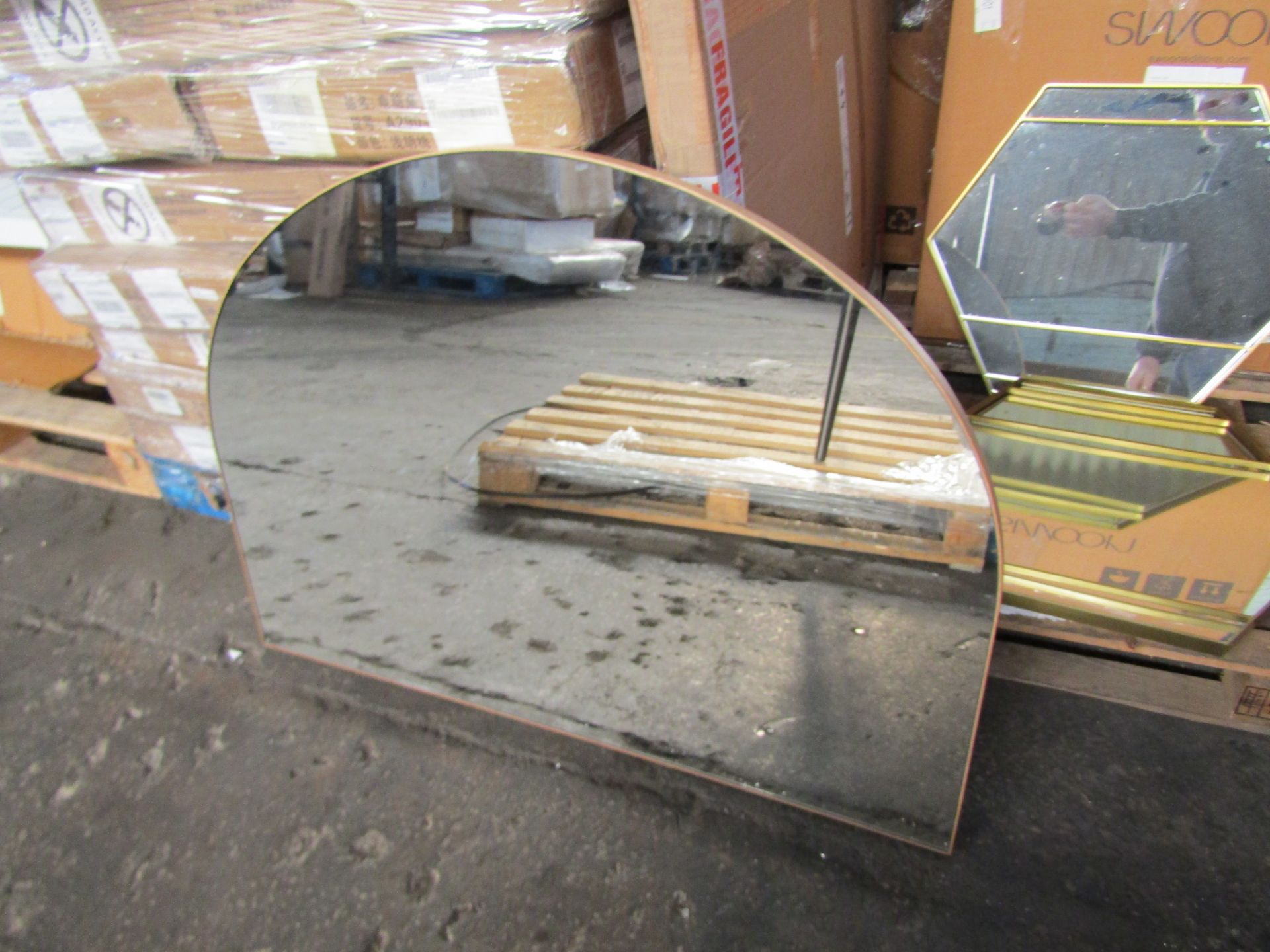 Heals Fine Wood Mirror Over Mantle Oak Medium 110 x 80cm RRP Â£449.00 - This product has been graded