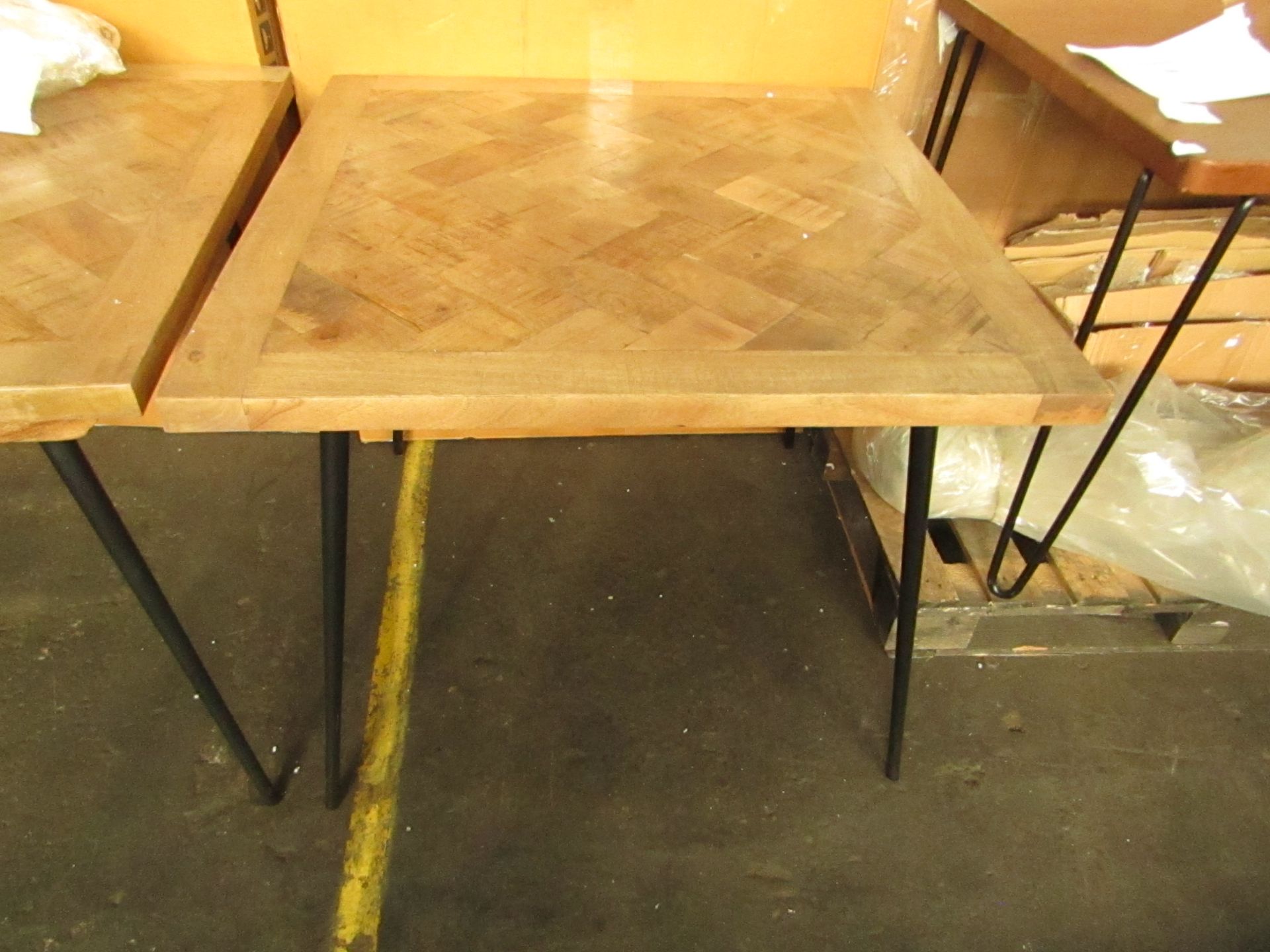 Swoon Ellis Dining Table in Mango Wood & Steel RRP Â£499.00 (PLT SWO-AP-A-2932) - This item looks to