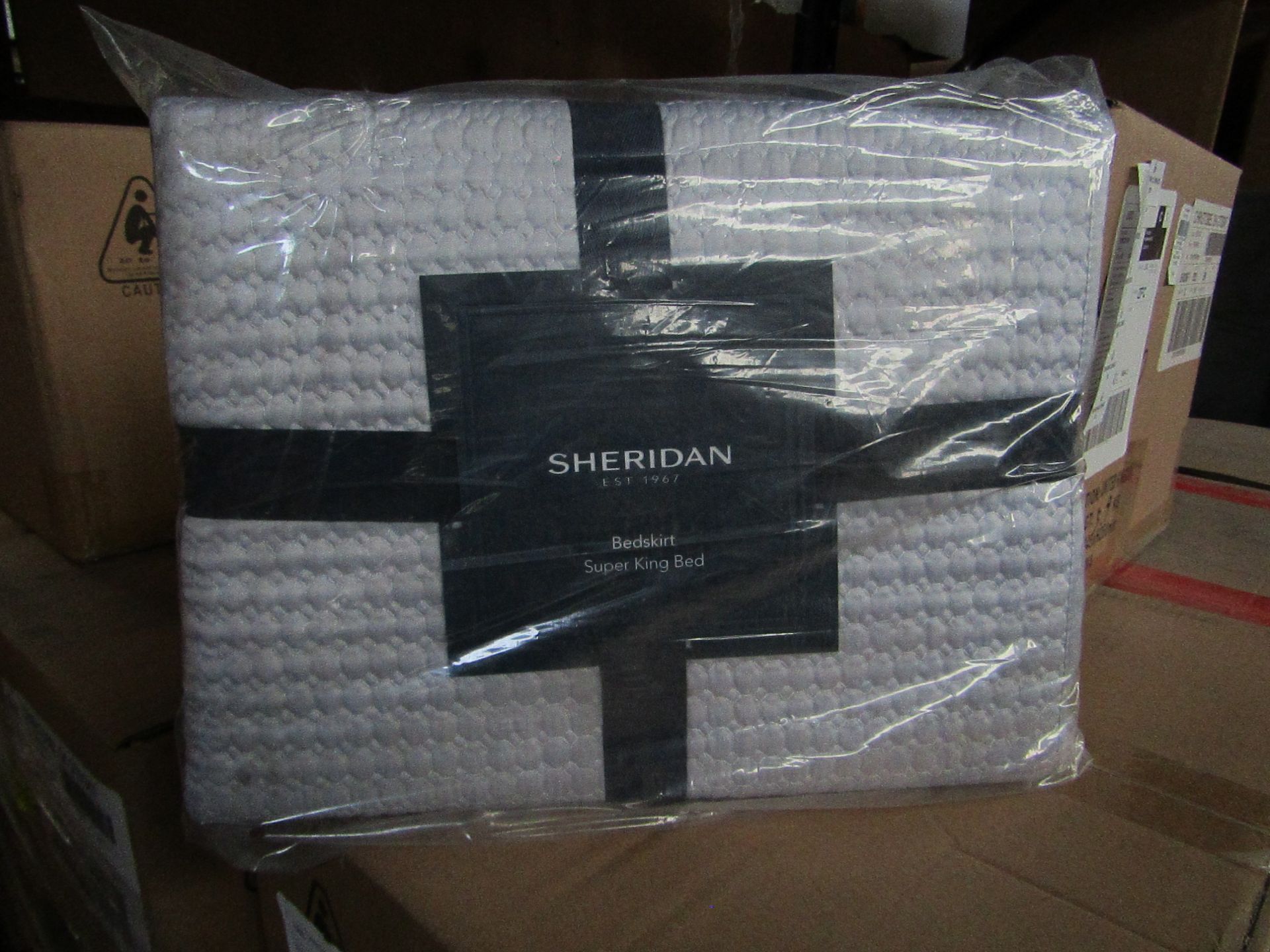 3x Sheridan - Dove Super King Sized Bed Skirt - New & Packaged. RRP œ75.