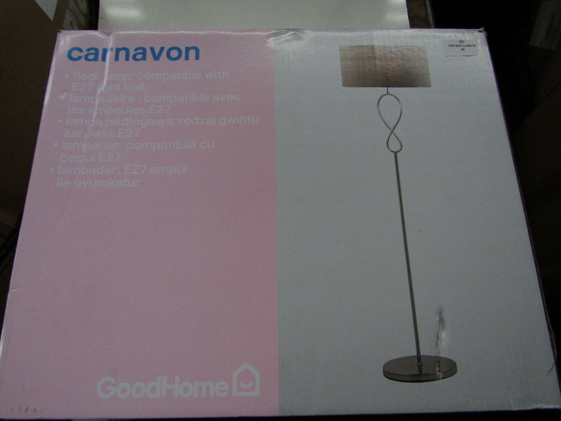 GoodHome - Carnvon Floor Lamp - Unchecked & Boxed.