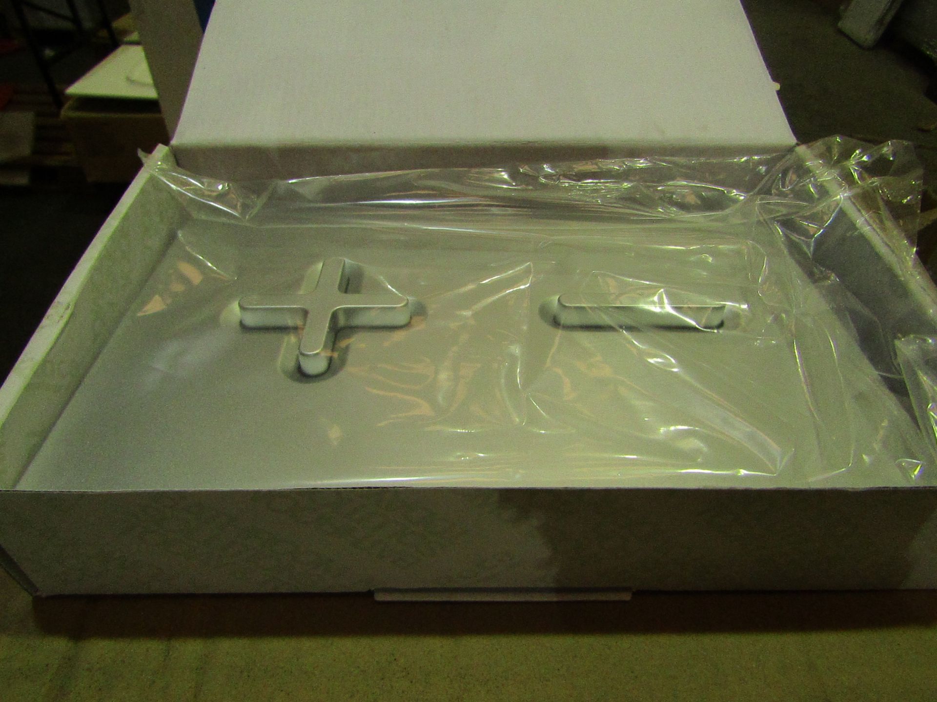 Roca - PL6 Dual Lacquered Grey Flush Plate - New & Boxed.