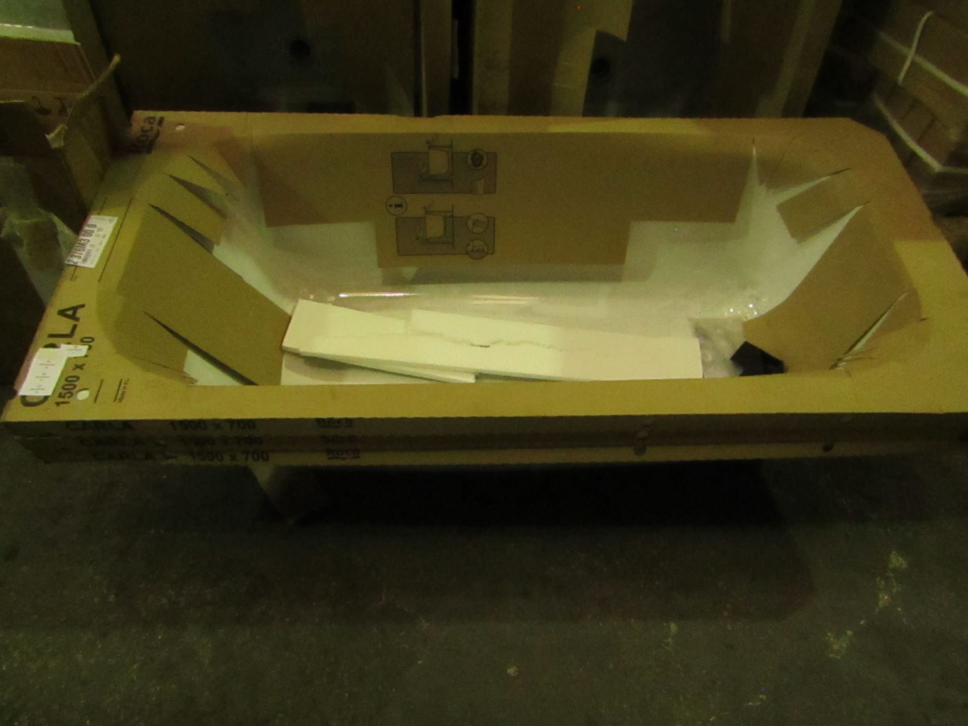 Roca - Carla Steel Bathtub White - 1500x700mm - Unused & Boxed.