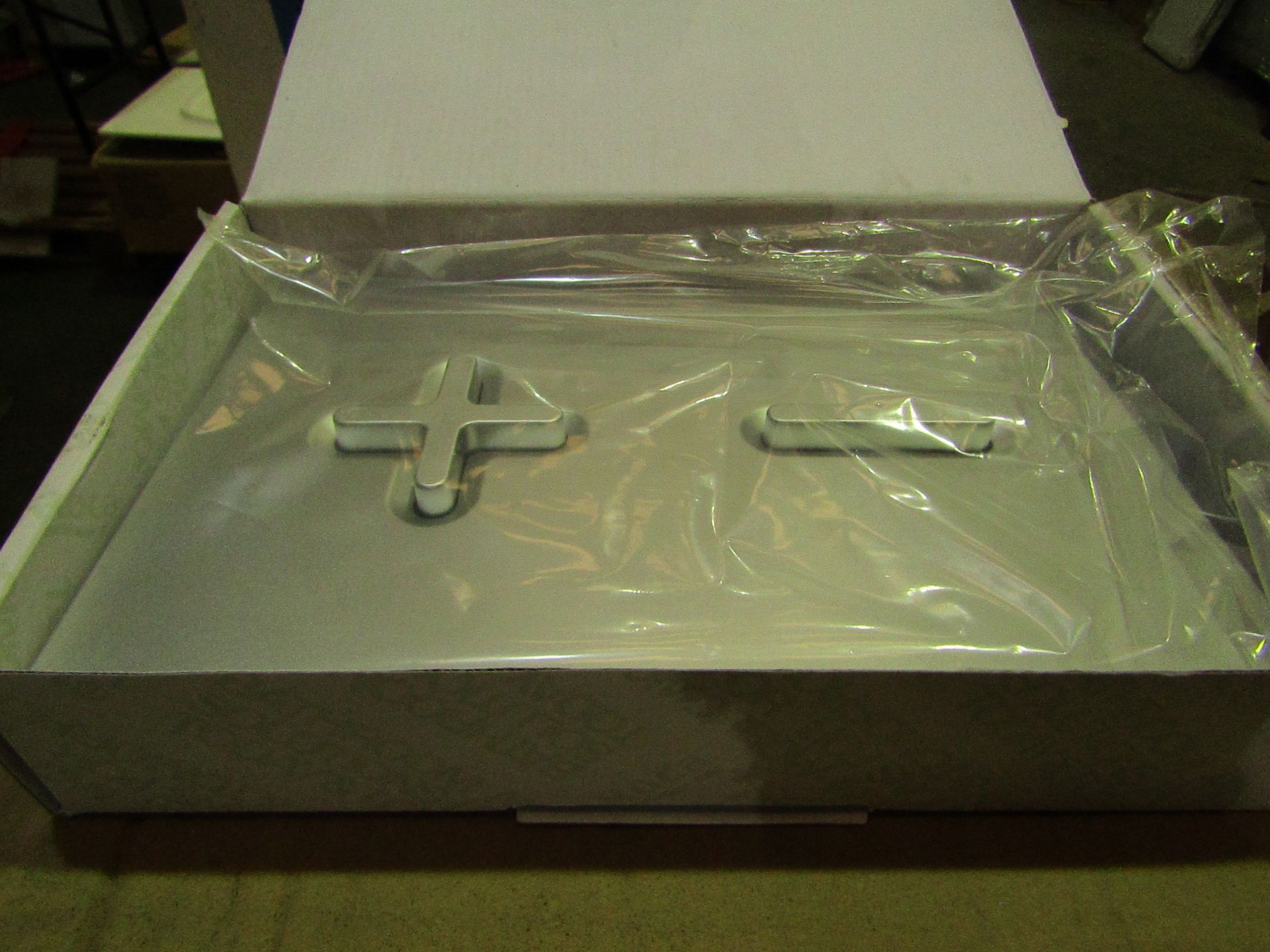 Roca - PL6 Dual Lacquered Grey Flush Plate - New & Boxed.