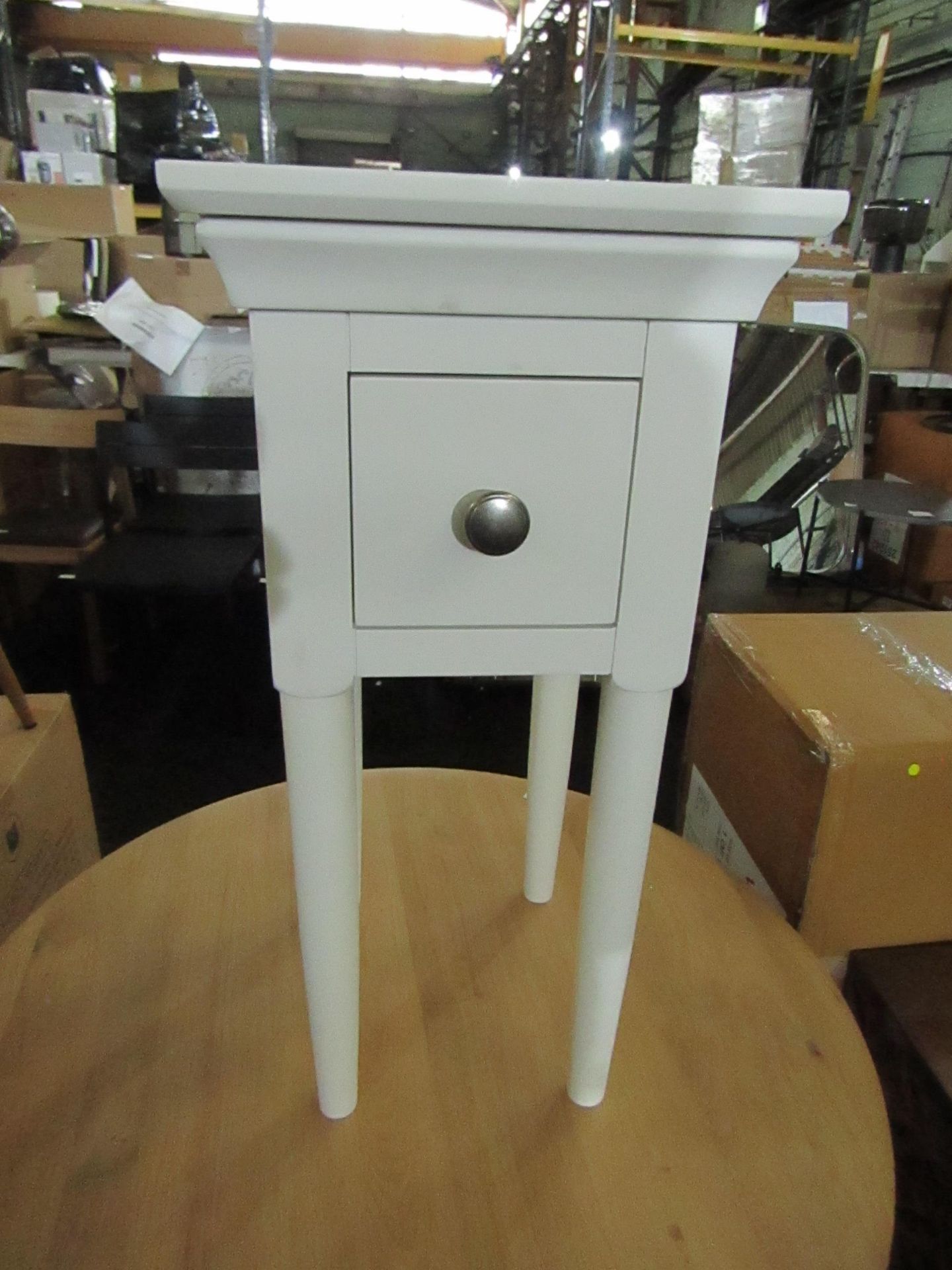 Cotswold Company Chantilly Warm White 1 Drawer Bedside Table RRP ¬£95.00 (PLT COT-APM-A-2944) - This