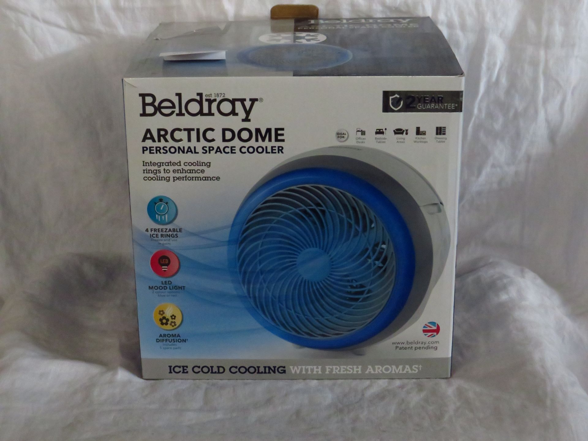 Beldray Arctic Dome personal space cooler, unchecked and boxed.