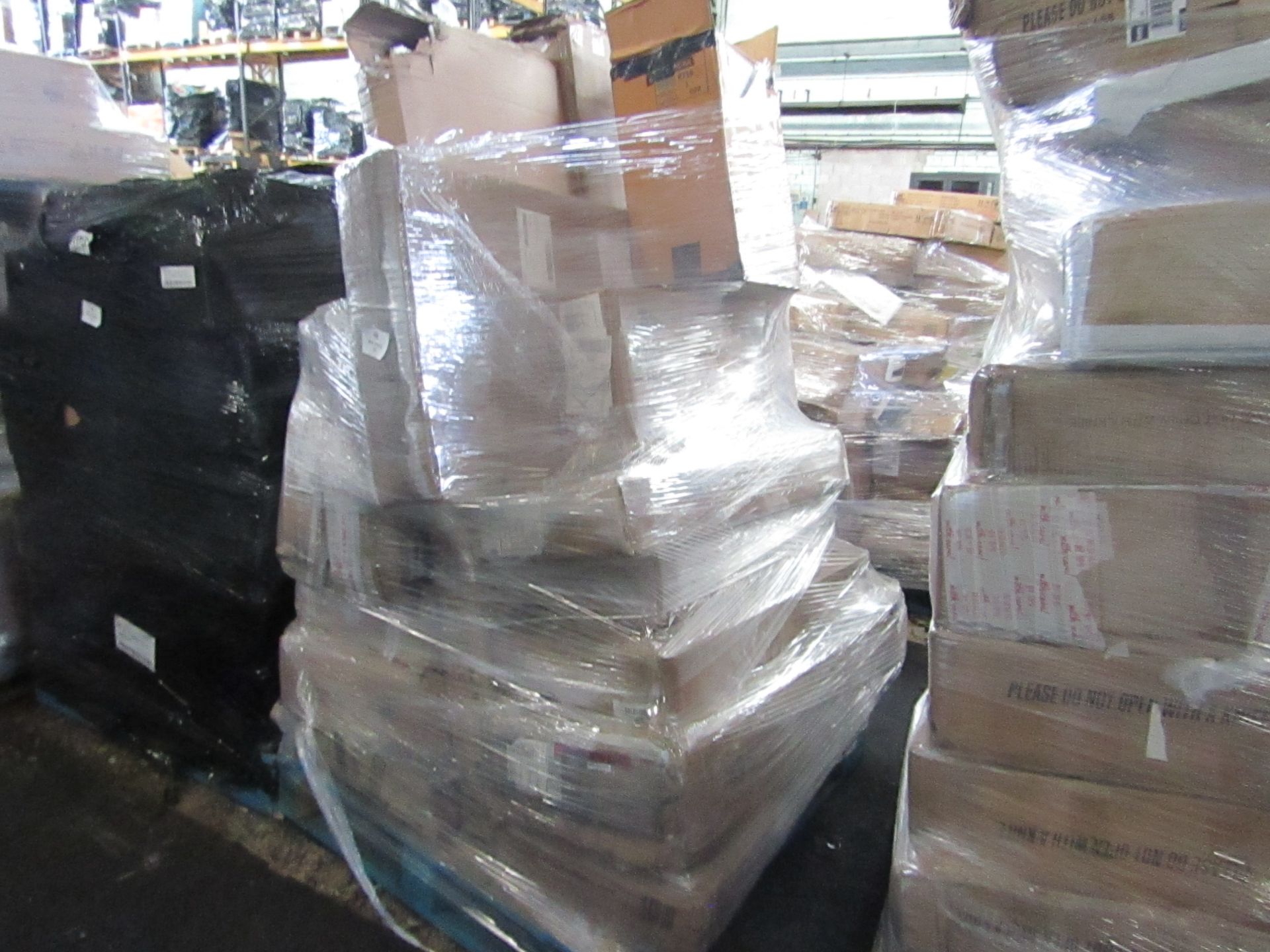 1 Pallet of Mixed Raw Customer returns/undelivered furniture items from Lloyd Pascal. Items may