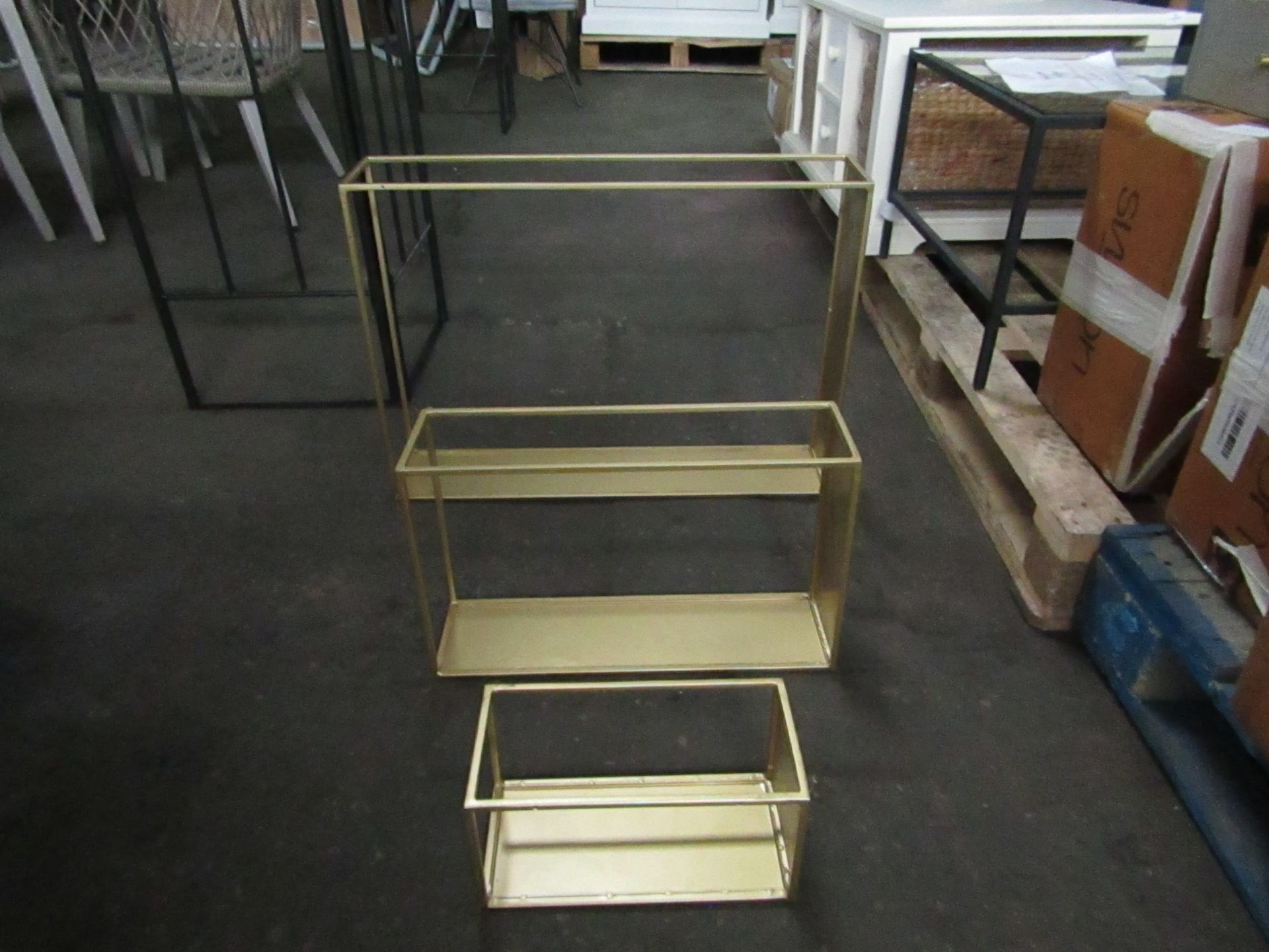 Swoon Brandlehow Wall Shelving in Brass RRP Â£119.00 (PLT SWO-AP-A-2950) - This item looks to be