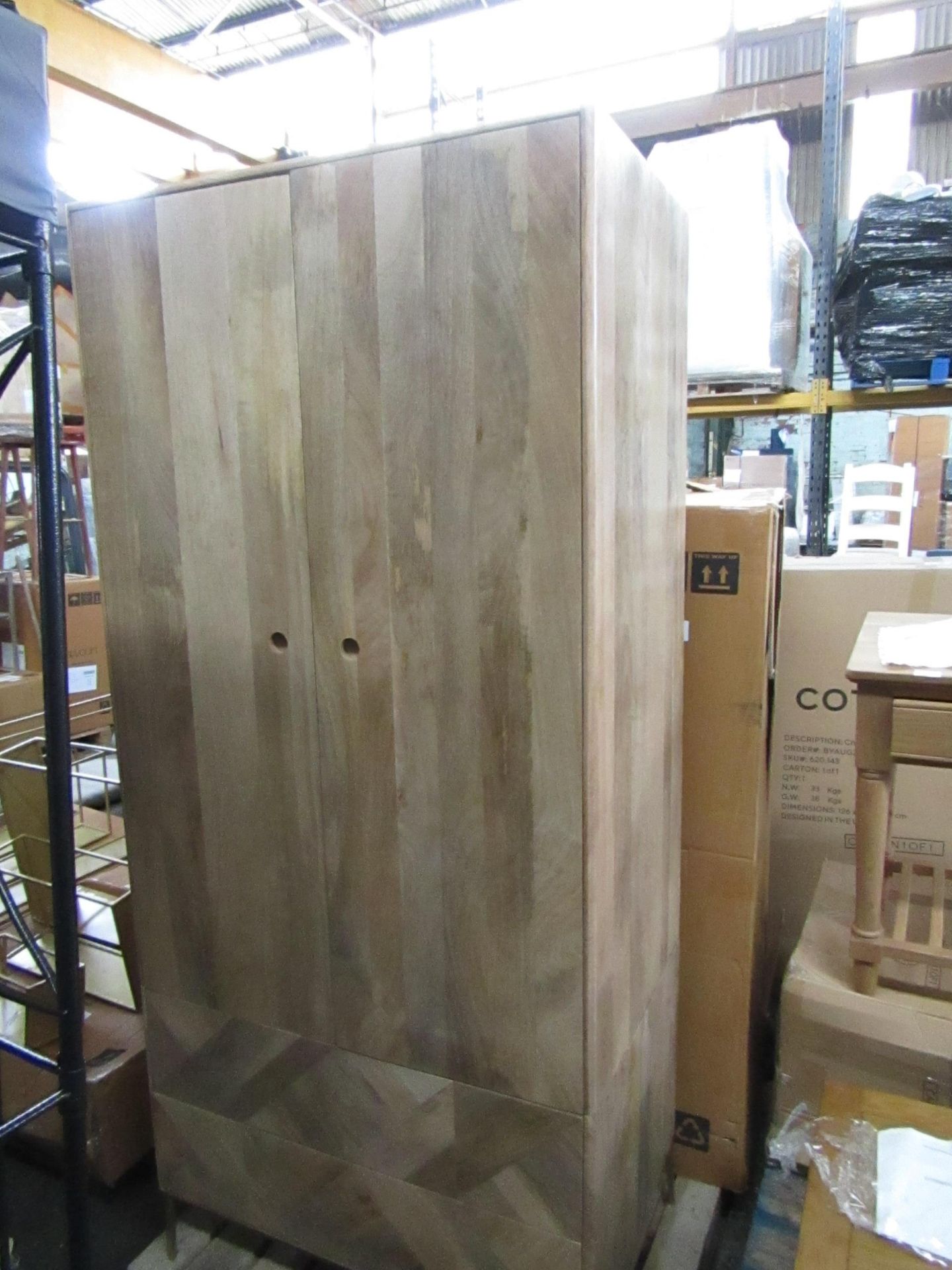 Swoon Norrebro Wardrobe in natural oak RRP Â£899.00 (PLT SWO-AP-A-3021) - This item looks to be in