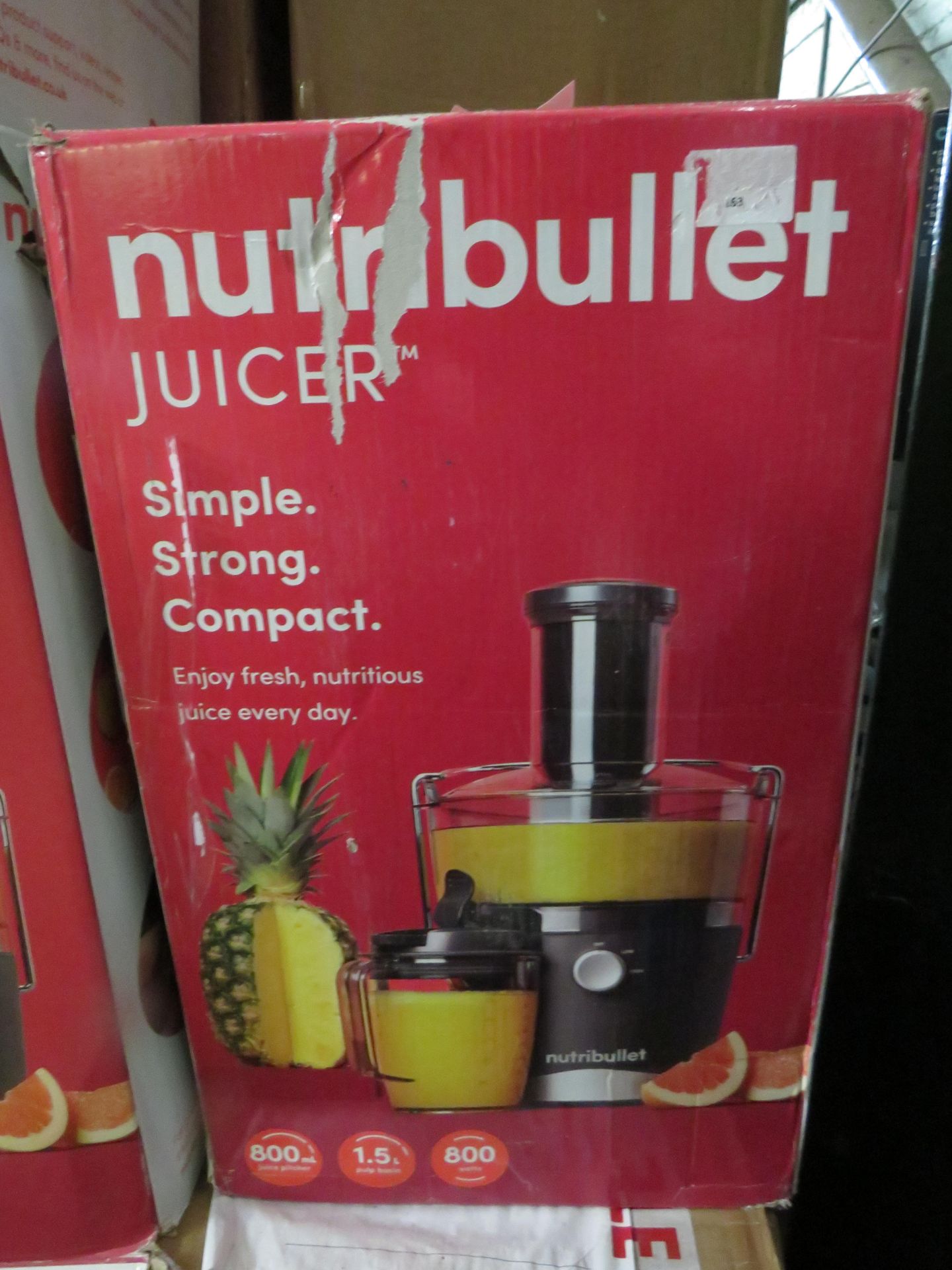 1 x NutriBullet Juicer 1515 RRP ô?99.99 SKU HST-APG-5060784670801-B TOTAL RRP ô?99.99 This lot has