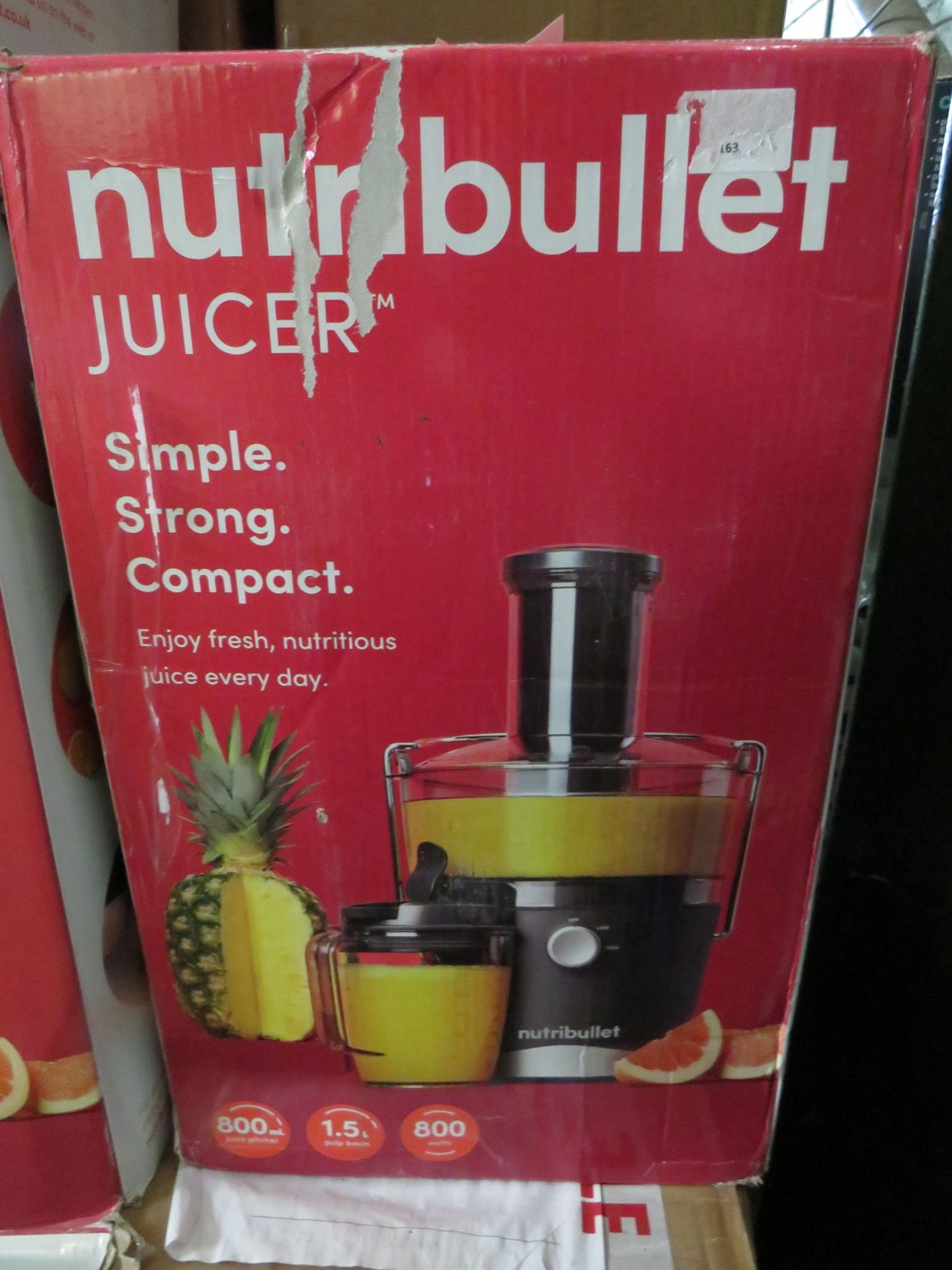 1 x NutriBullet Juicer 1515 RRP ô?99.99 SKU HST-APG-5060784670801-B TOTAL RRP ô?99.99 This lot has