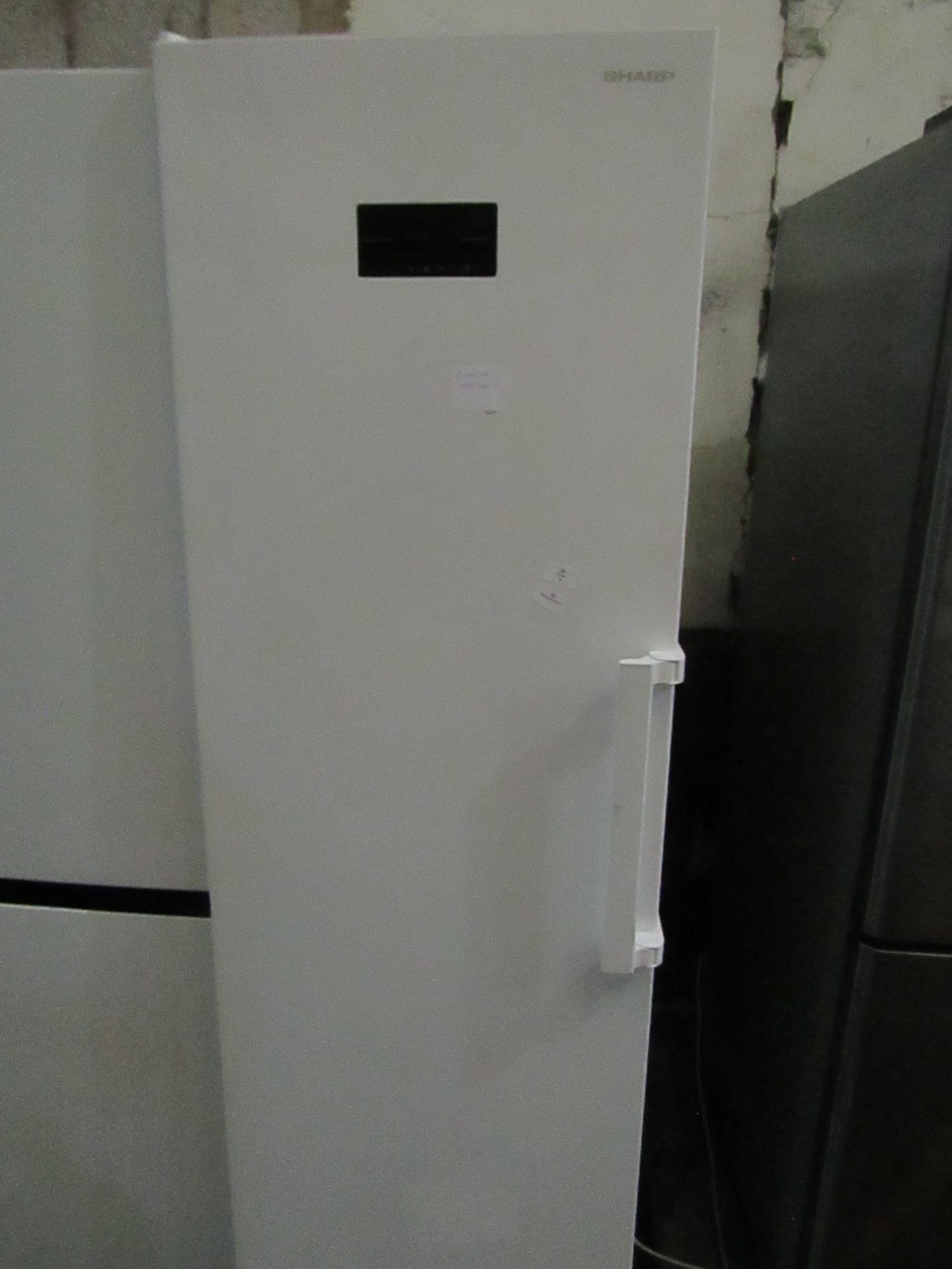 Sharp tall free standing freezer, tested working for coldness - Image 2 of 2