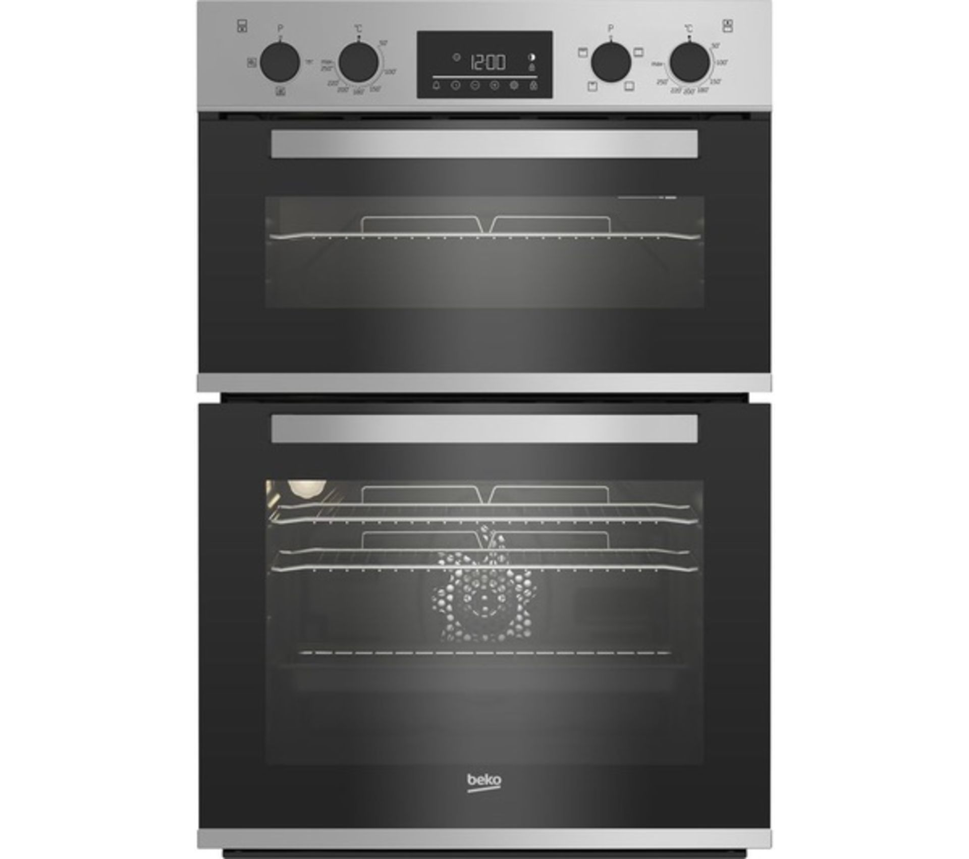 BEKO Pro Recycled Net Electric Double Oven Silver BBXDF22300S RRP ??329.00 - The items in this lot