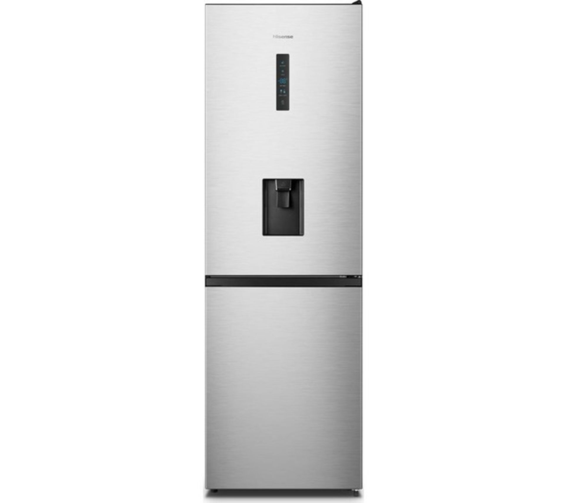 Hisense 60/40 fridge freezer, tested working for coldness, has a few scraps and marks on the