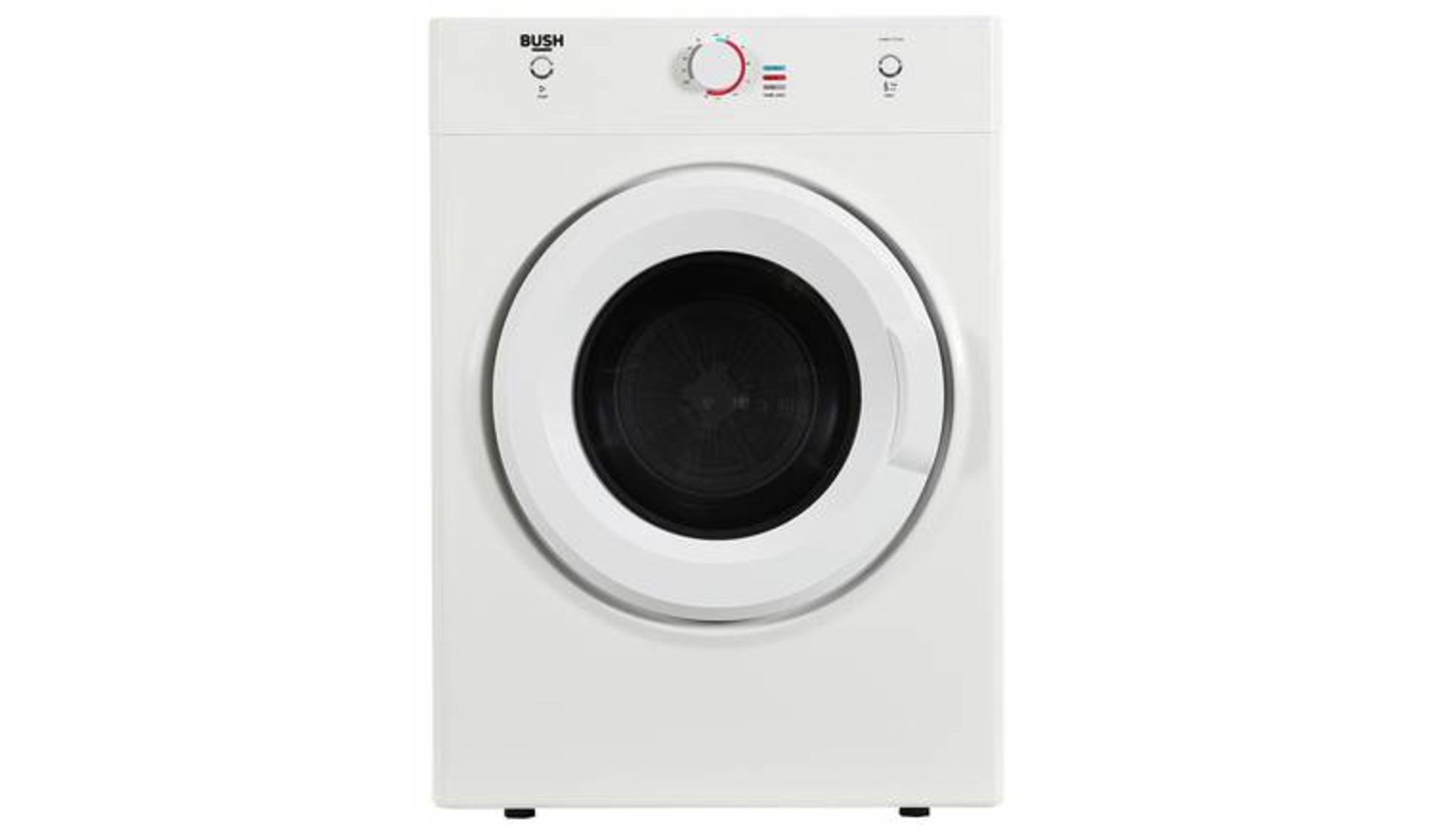 BUSH Vented Tumble Dryer DHB7VTDW RRP ??170.00 - The items in this lot are thought to be in good