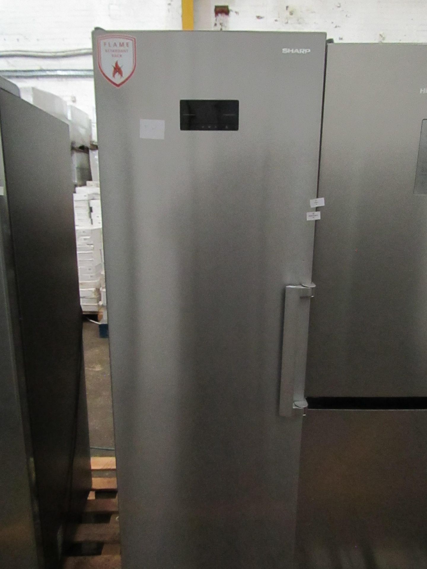 Sharp tall freezer, tested working but needs a clean - Image 2 of 2